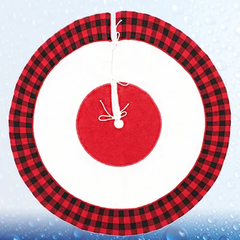 

1Pc Xmas Tree Skirt Chic Novel Nice Carpet Tree Bottom Apron Decoration