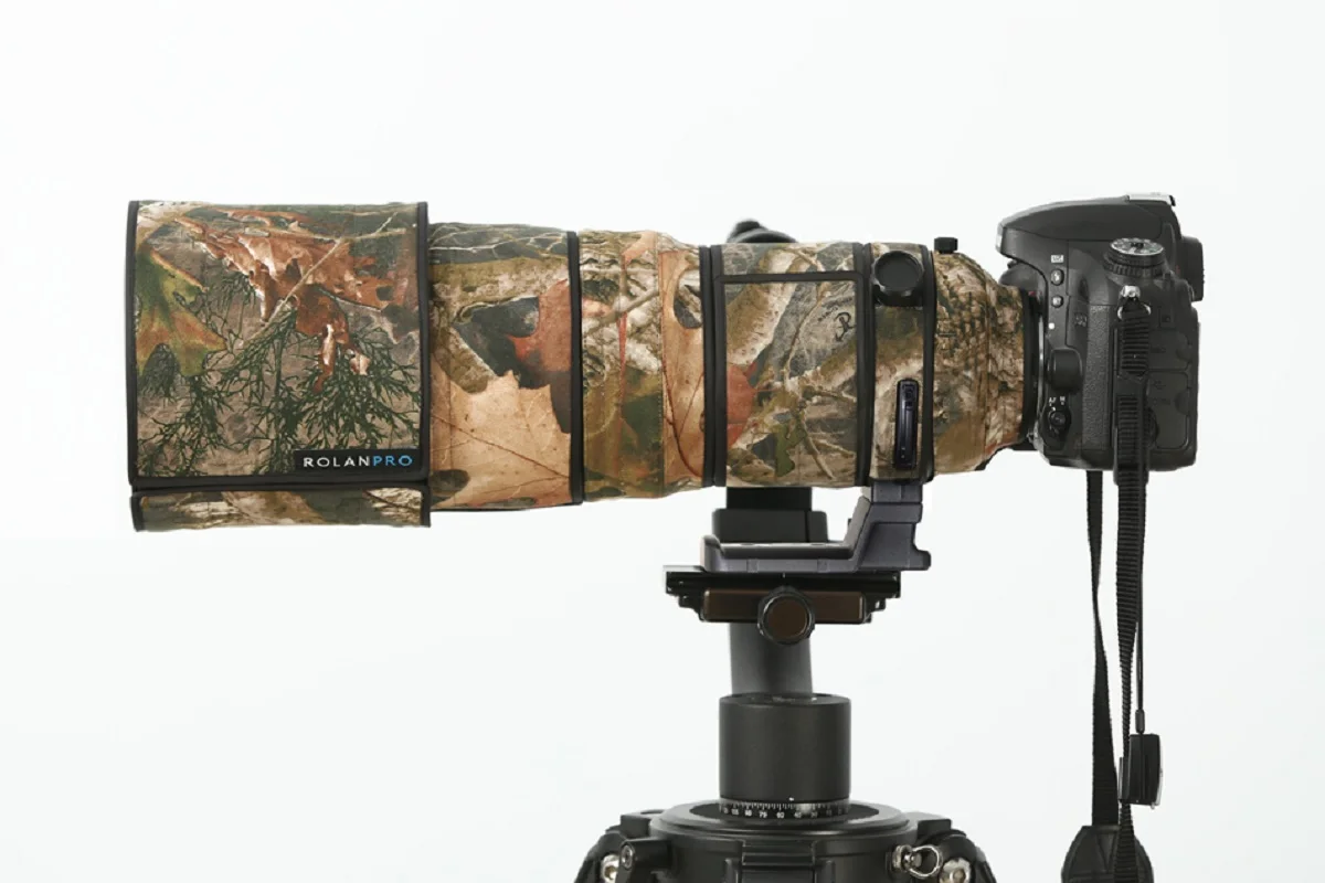Rolanpro Copriobiettivo Per Nikon Af-S 300Mm F/2.8G Ed Vr Anti-Vibrazione I & Ii Compatibile Camouflage Lens Abbigliamento Pistole Custodia