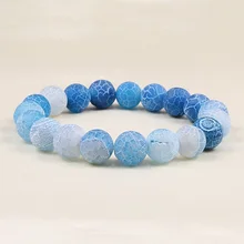 10 мм для мужчин и женщин дистанционные браслеты атмосферный Природный камень синего цвета браслеты из бусин йога девушка Ювелирные изделия Подарки билеклик пульсерас