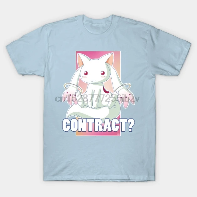 Мужская футболка Kyubey манга с принтом футболки Топ |