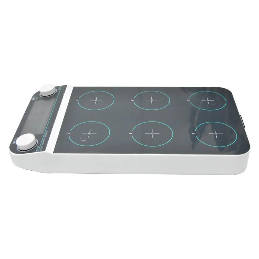 MMS6pro Multi-Position Magnetic Stirrer 1500rpm 6*500ml Electric Laboratory LCD Digital Display Mixer | Инструменты