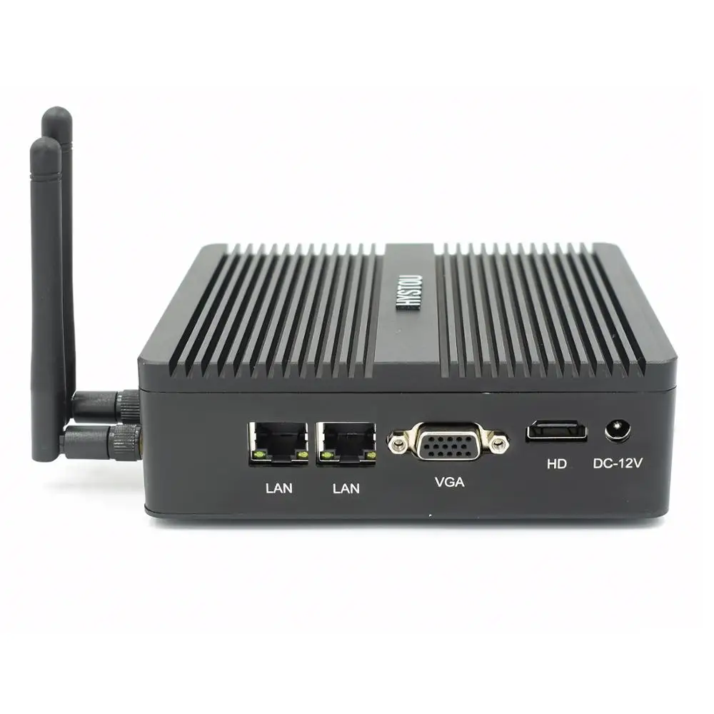 Мини ПК без вентилятора с двойной LAN Windows 10 Linux PFsense роутер брандмауэр компьютер