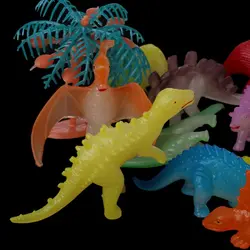12 шт. светится в темноте светящаяся юрская Игрушечная модель динозавра игрушки Дети подарок Q6PD