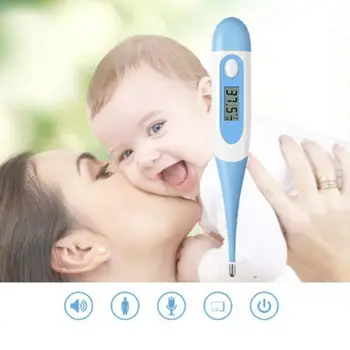 

LCD Digital Thermometer Baby Kids Adult Armpit Body Temperature Measure Tool Quick measurement, LED display, with b-eep reminder