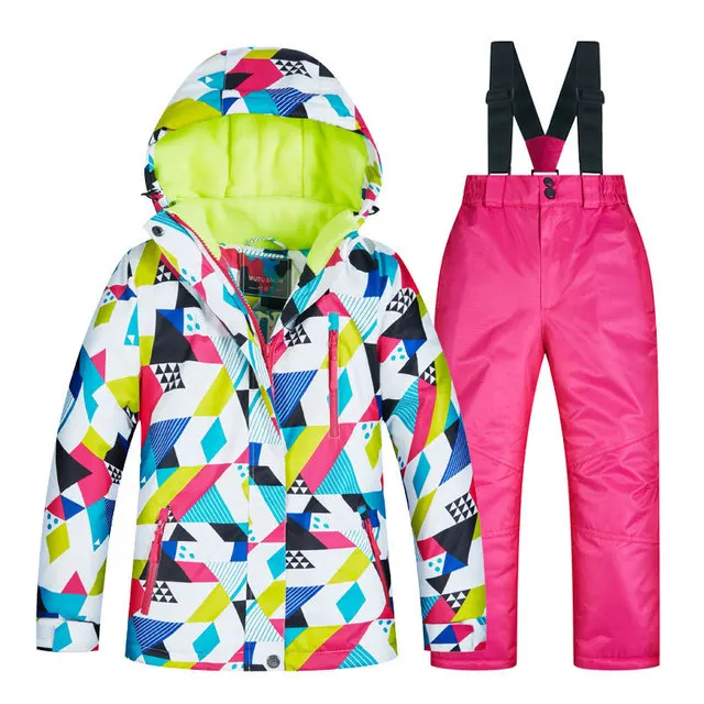 6 цветов, зимний теплый водонепроницаемый детский лыжный костюм для сноуборда детские лыжные куртки и пальто куртка с длинными рукавами пальто с капюшоном для детей