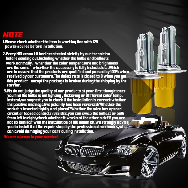1 пара AC 12V автомобиль H4 Быстрый старт HID Ксеноновые фары наборы ламп 110W 6000K