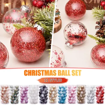 

30pcs Christmas Tree Decor Ball Decorations Bauble Xmas Party Hanging Ball Ornament decorations for Home Christmas decorations