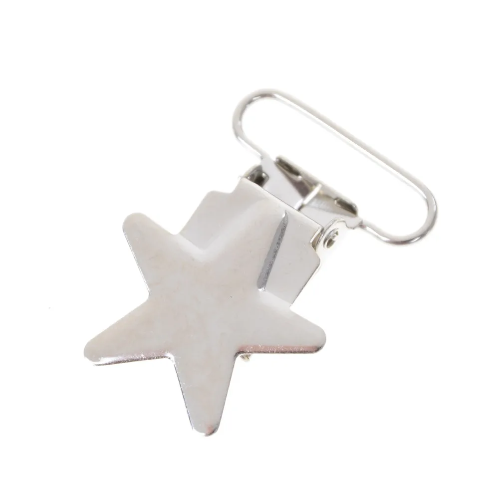 5pcs/lot Baby Pacifier Clip Soother Teether Star Shape Safe Holder Saliva Towel Support Anti Fall Cute Clips Newborn Infant Feed - Цвет: 2