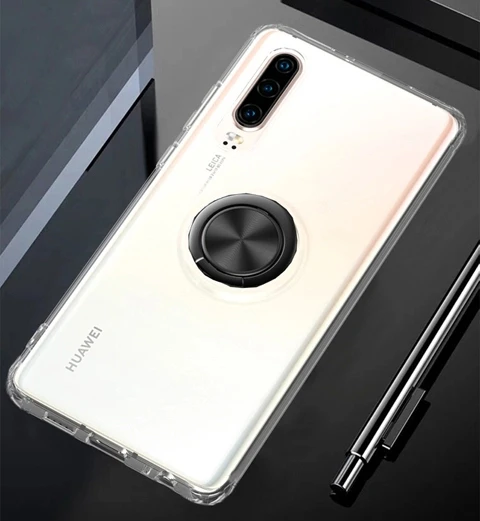 Магнитные Прозрачные телефонные чехлы для huawei Nova 5T Кронштейн кольцо на палец противоударный чехол для huawei Nova 5T Fundas Coque