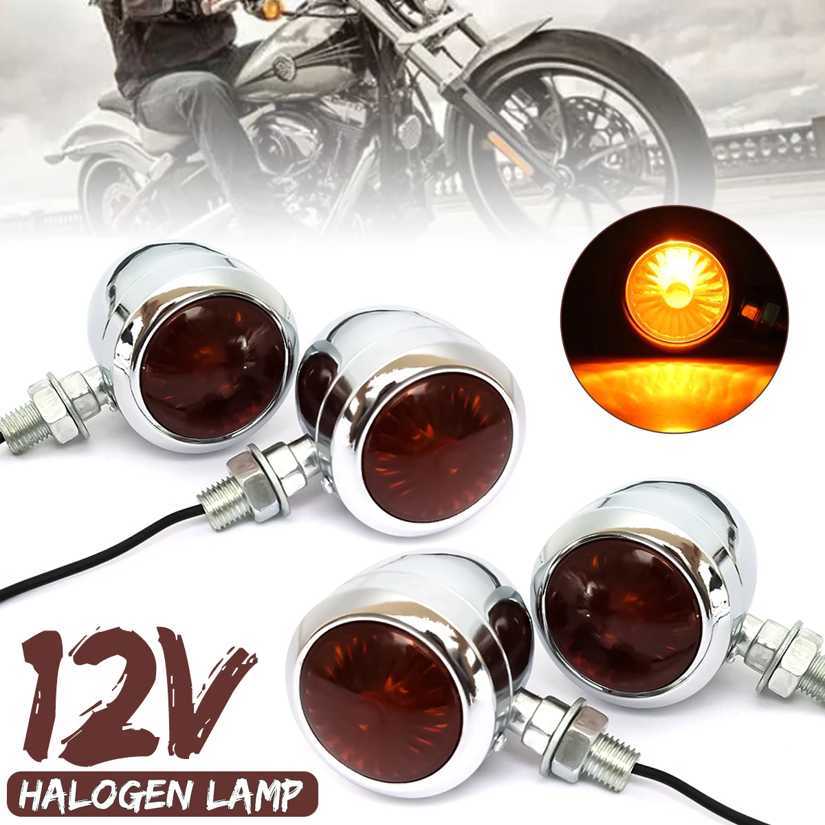 4 шт. световой индикатор поворота для мотоцикла Harley /Cafe /Racer|bulb lamp|bulb motorcyclebulb light |