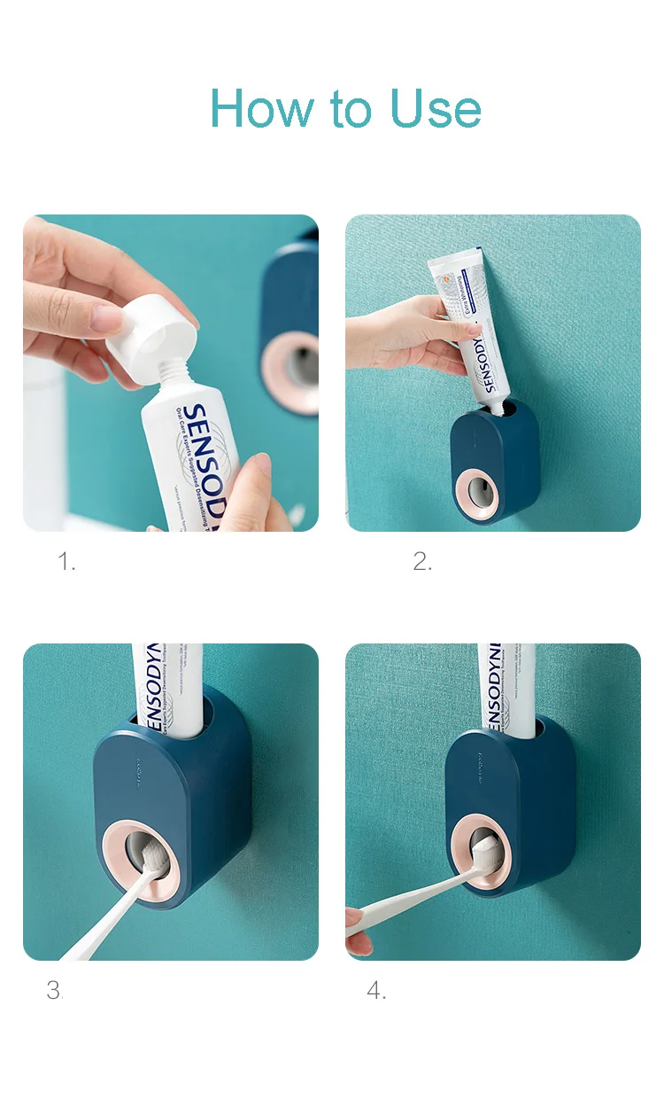 Автоматический Дозатор зубной пасты с настенным креплением Hands Free соковыжималка зубной пасты для семьи для ванных и туалетных комнат