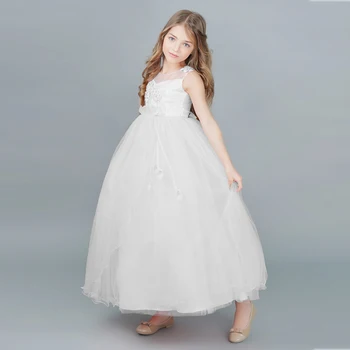 

Floral Princess Dress for Girls Kids Clothes Flower Wedding Bridesmaid Dresses Costume Evening Party Girls Dress for 10 Years