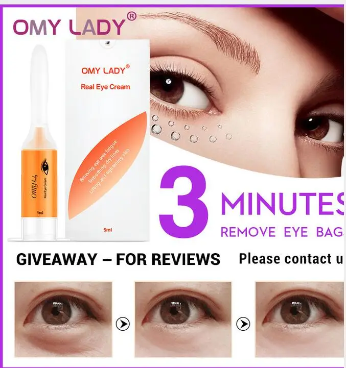 

1pcs OMY LADY 3 minutes Instant Eye Cream Cream Eye Color Small Iron Firming Moisturizing Wrinkle Cream