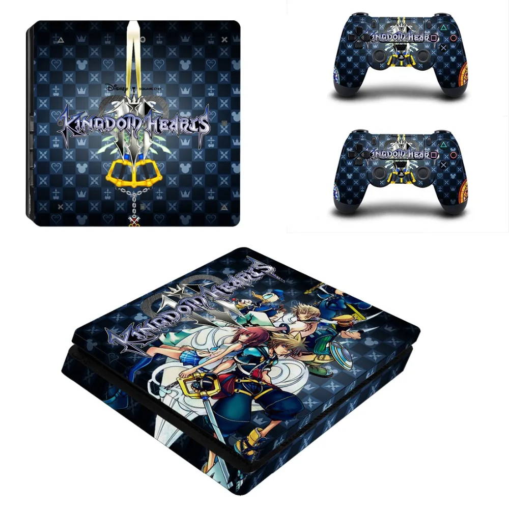 Kingdom Heart 3 Полное покрытие лицевые панели PS4 тонкая кожа Виниловая наклейка, стикер для Playstation 4 консоль и контроллер PS4 тонкая наклейка