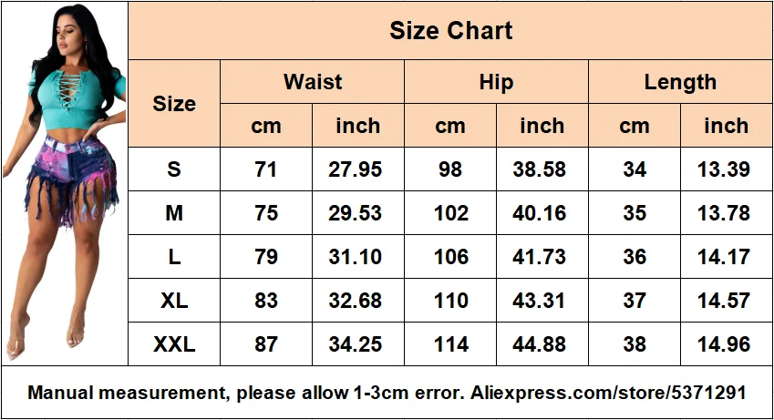 Tassel Denim Shorts for Women Short 