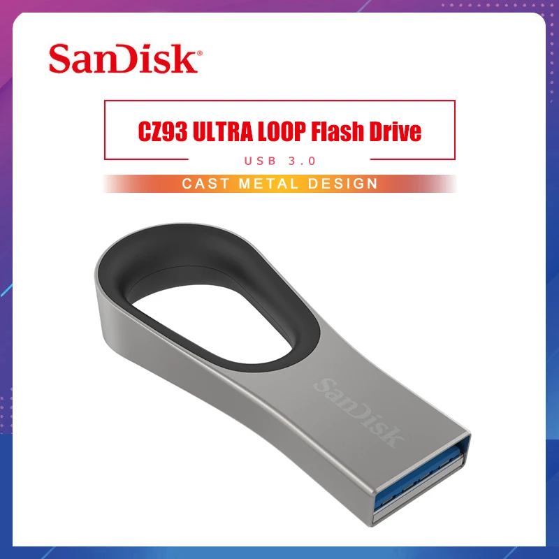 SanDisk CZ93 USB флэш-накопитель 128 Гб 64 Гб USB 3,0 Шифрование флэш-накопитель металлический флеш-накопитель 130 МБ/с. флеш-накопитель запоминающее устройство U диск