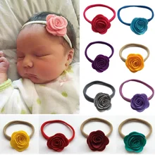 Европейский и американский стиль, стиль, нетканый материал, розовые детские резинки для волос, кажущаяся нейлоновая эластичная детская лента для волос Cf530