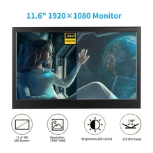 Für Raspberry Pi 3 B 2B Windows Elecrow 11,6-zoll HD Bildschirm Kompatibel mit PS3 PS4 Xbox360 1080P LED Display Monitor