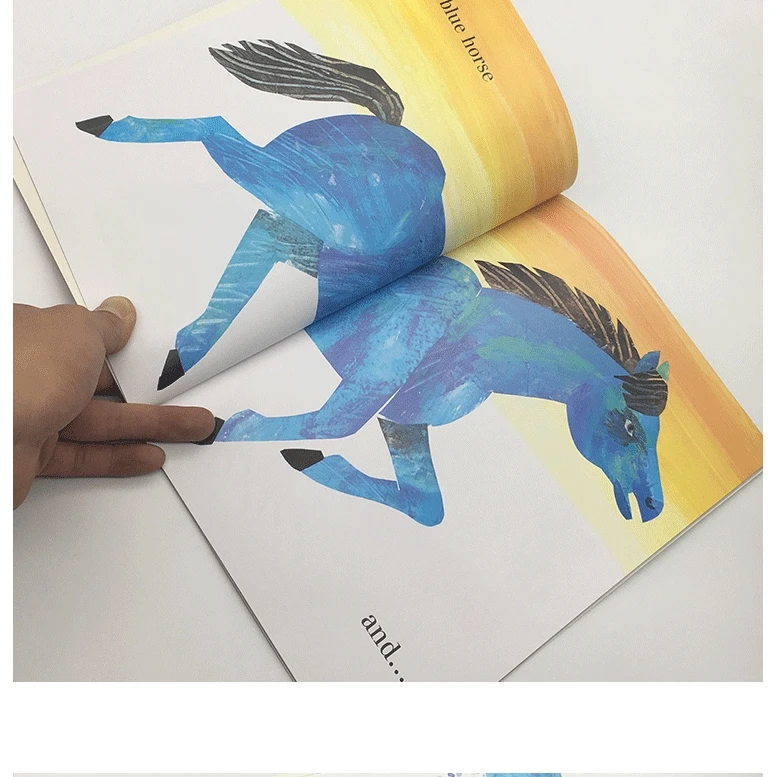 Книга для чтения детей The Artist Who окрашивал синюю лошадь эрик карл обучение на