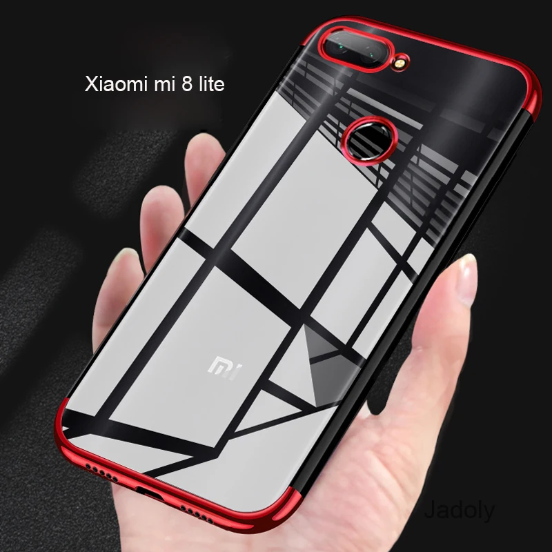 Electroplated Case For Xiaomi Mi 8 Lite Global Silicone Shockproof Metallic Back Cover Version | Мобильные телефоны и