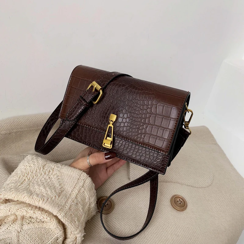 

Mini Stone Pattern Crossbody Bags For Women 2019 New Pu Leather Purses and Handbags New Designer Ladies Shoulder Messenger Bag