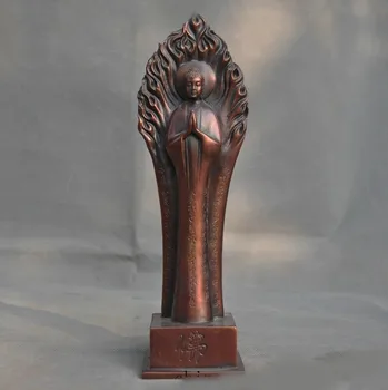 

wedding decoration 10" old Tibetan Buddhism bronze Tathagata Sakyamuni Shakyamuni Buddha statue