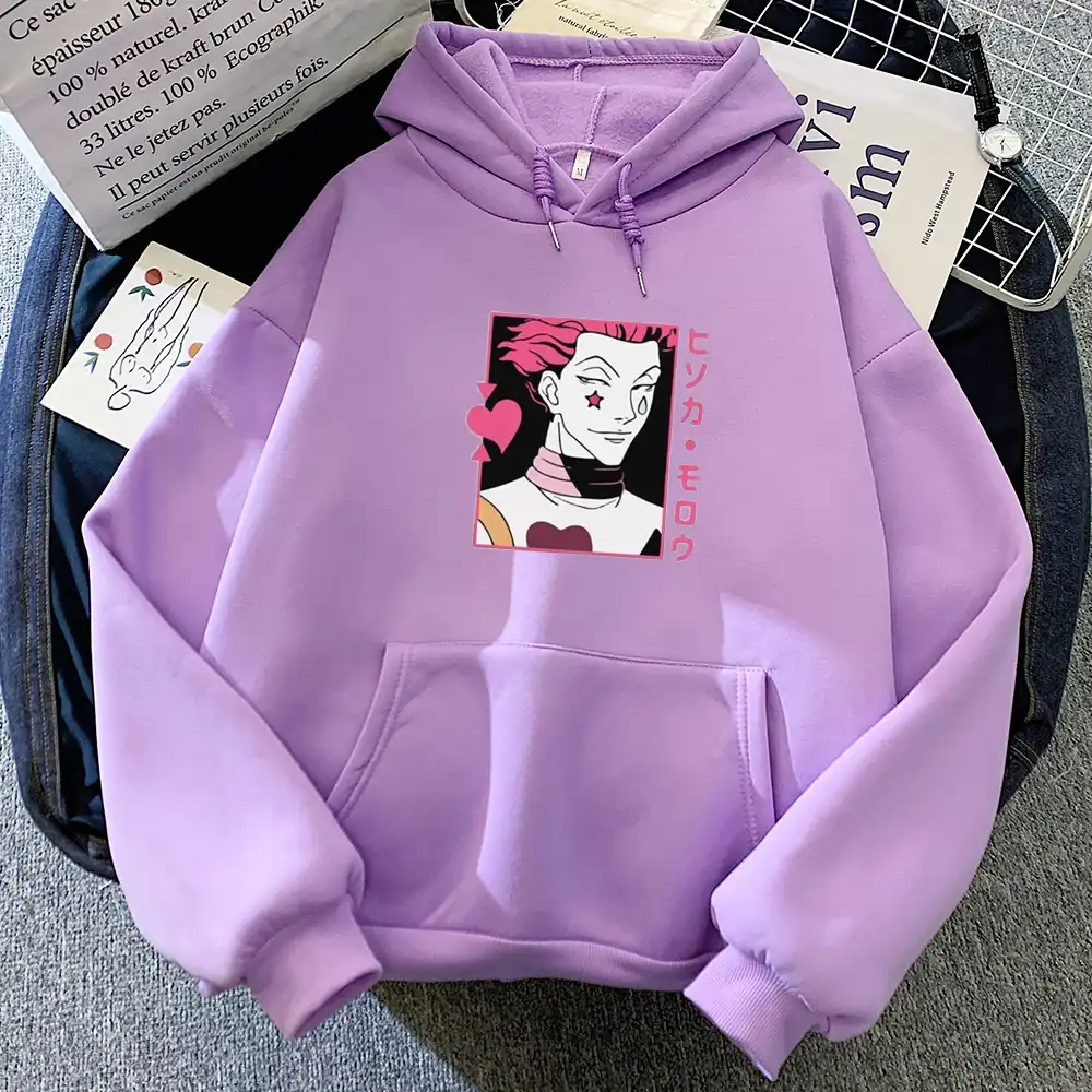 Hisoka Morow Hoodie Japanese Anime Women S Hooded Sweatshirt Harajuku Full Time Hunter Anime Print Casual Oversize Women Hoodie Hoodies Sweatshirts Aliexpress