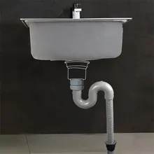 От производителя, умывальник для кухни, одиночная раковина, канализационная труба, раковина s-образная, дезодорирующая, сливной бассейн, принадлежности для канализации