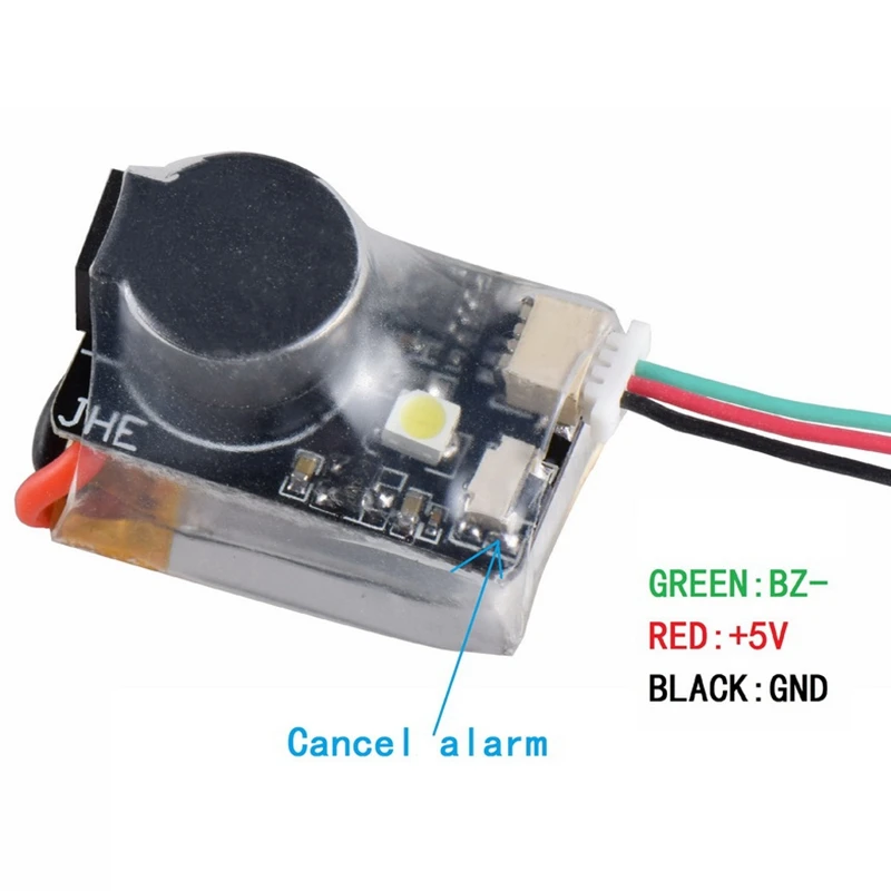JHE42B Finder Buzzer 110DB децибел Автоматическая сигнализация высокая яркость светодиодный светильник с аккумулятором Seeker для FPV Racing Drone управление полетом