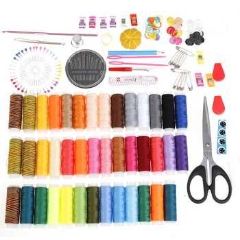 

161pcs/Set DIY Knitting Sewing Box Portable Travel Sewing Tool Set Needle Thread Stitching Embroidery Craft Sewing Kit Organizer