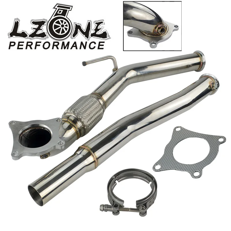 LZONE RACING выхлопная турбо труба для 06 09 VW GOLF GTI JETTA AUDI A3 2 0 T FSI Turbo Downpipe Performance MKV JR6121|lzone