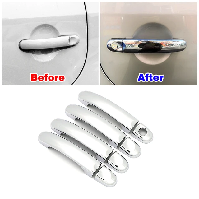 Transporter Door Handle Cover Trims - 4 Handles - Chrome