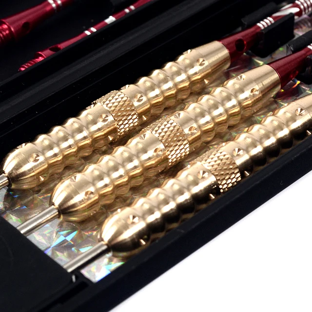 Freccette Professionali In Acciaio - Set Con Aste E Alette, 24g, Per Bersagli In Setola O Legno - Foto 5