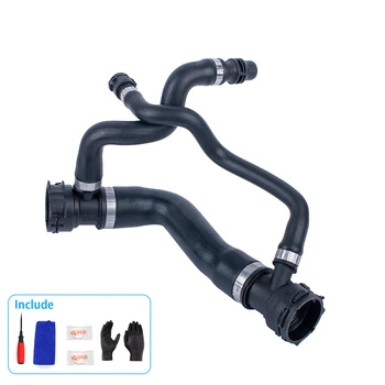 

Replacement for E60 E61 5-Series Radiator Cooling Upper Hose + Tools Kit 17127546064 17127521776