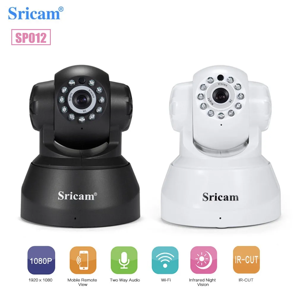 

Sricam SP012 Smart 1080P Wireless IP Camera IR Night Version Two Way Audio WiFi Indoor Surveillance Camera Baby Monitor