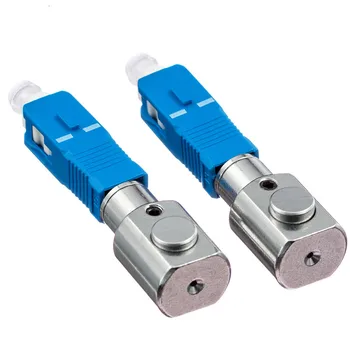 

5pcs/lot SC Round Bare Fiber Adapter Connector SC Flange Coupler Optical Fiber Test Temporary,SC Round Bared Fiber Adapter