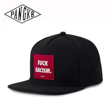 PANGKB Brand RACISM CAP black hip hop started sports snapback hat for men women adult outdoor casual sun baseball cap