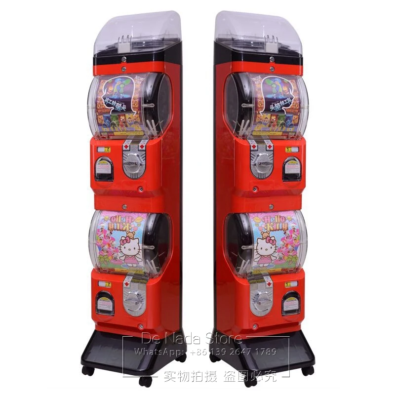 Low Price Good Quality Amusement Coin Operated Arcade Games 50mm 75mm Plastic Capsule Gashapon Toy Prize Gift Vending Machine