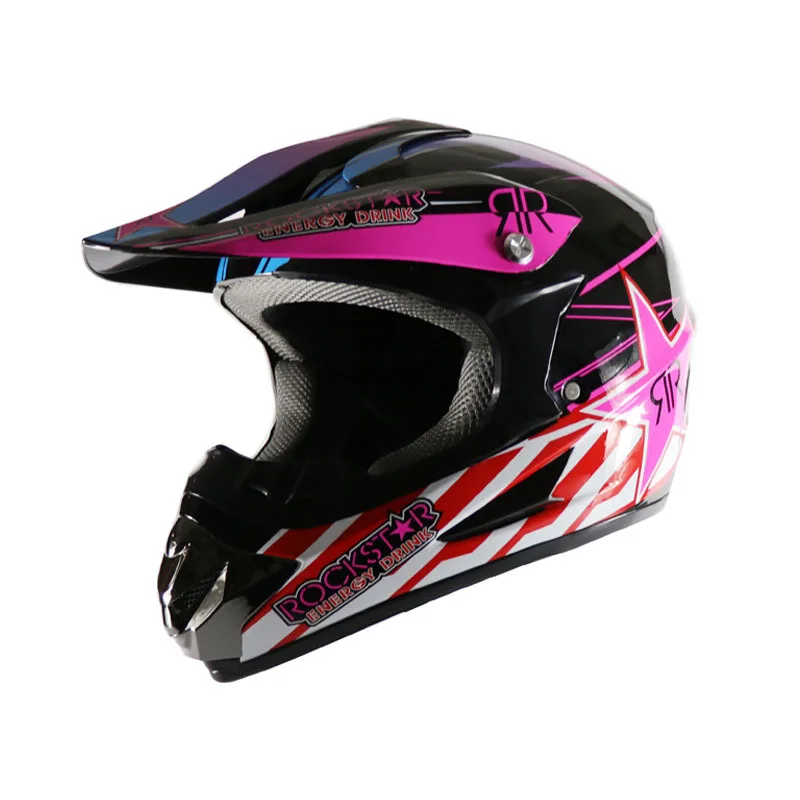 Поколение шлемов для мотогонок внедорожные шлемы полный шлем внедорожные шлемы розовые звезды helmert