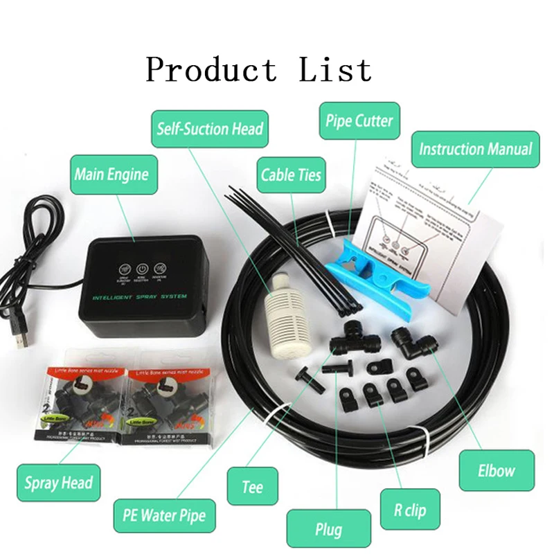Intelligent Automatic Watering System For Garden Spray Irrigation Tropical Rain Forest Reptile Pet Terrarium Misting System 3