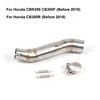 For Honda CBR300 CB300R CB300F Motorcycle Exhaust System Middle Link Tube Pipe