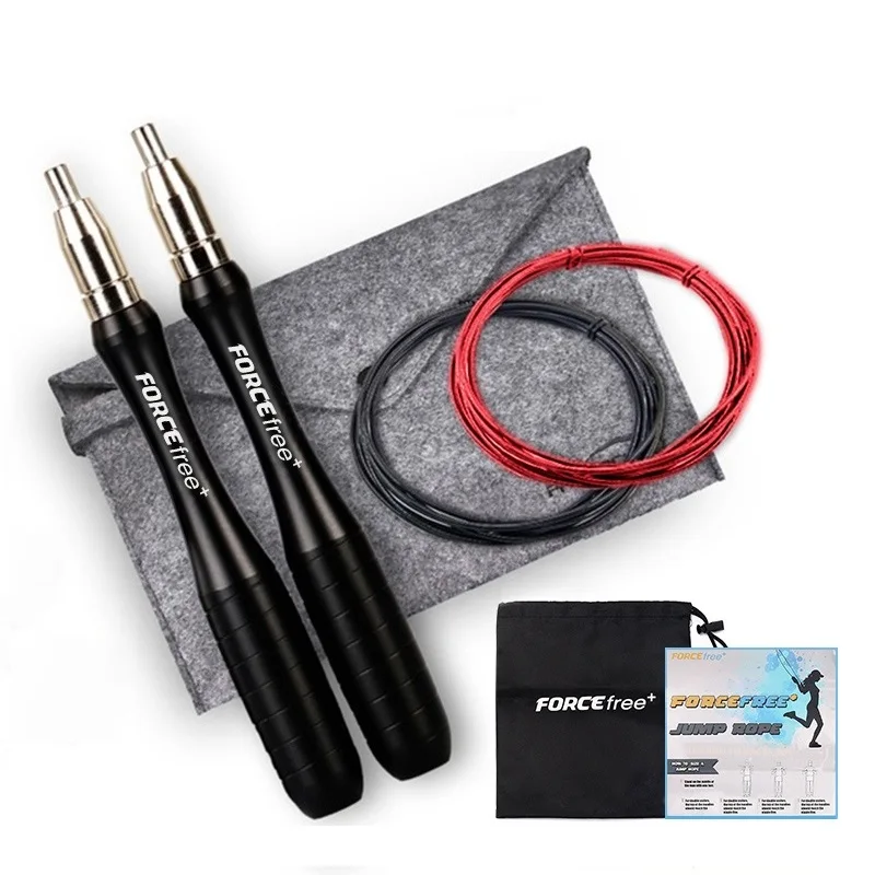 Скакалка Forcefree + самозапирающаяся регулируемая алюминиевая ручка запасная