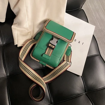 

Girls Mobile Phone Bag 2020 New Fashion Wild Wide Shoulder Strap Shoulder Small Square Bag Casual Women's Small Change Small Bag