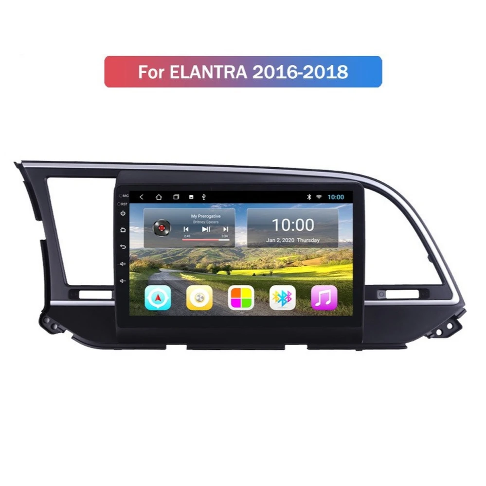 Автомобильный мультимедийный плеер Android с GPS-навигацией 6G + 128G для HYUNDAI ELANTRA 2016-с
