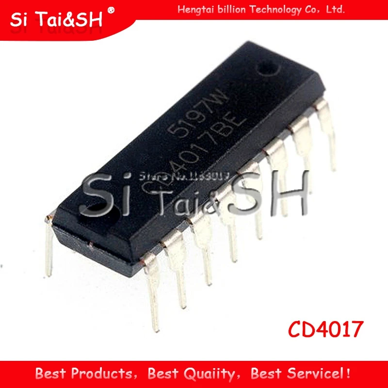 10 шт./лот CD4017 CD4017B CD4017BE 4017 десять лет счетчик делитель IC новый оригинальный| |