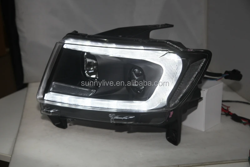 Светодиодный фонарь для Jeep Compass 2011- светодиодный головной свет черного цвета SN