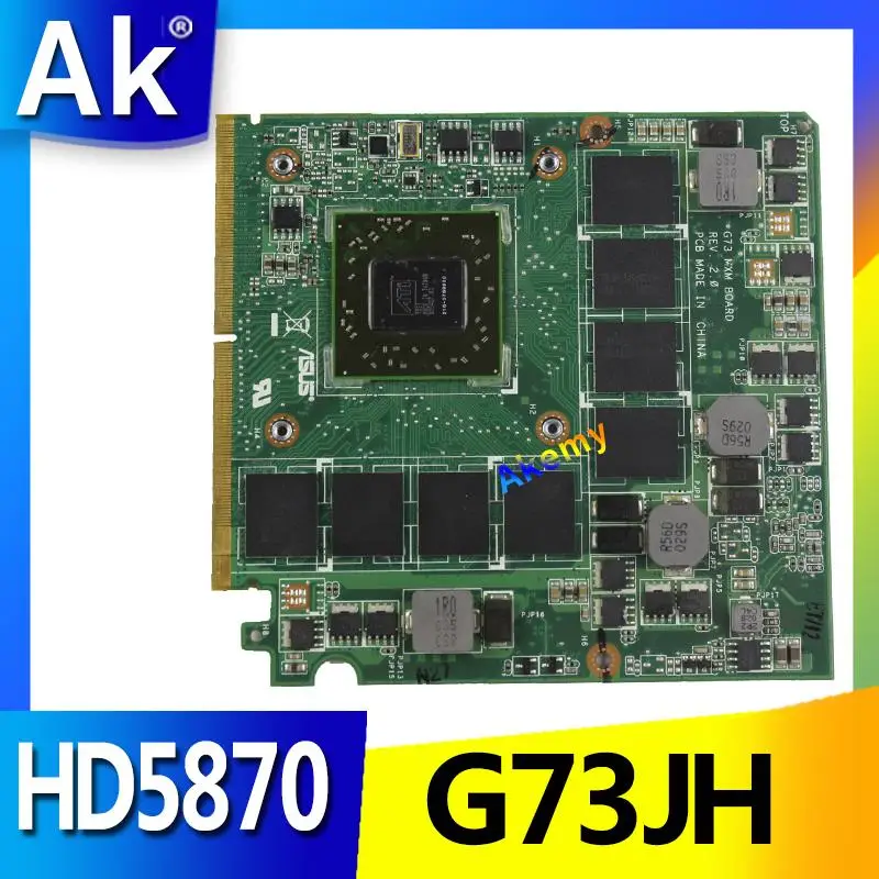 AK G73_MXM HD5870 216-0769008 Video Card For ASUS G73 G73JH Laptop VGA Graphics board 100% Tested Working Free Shipping | Компьютеры и