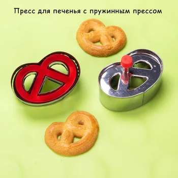 

Cookie Baking Tools DIY Hand Press Mould Tools Kitchen Gadge cookie cutter Three-dimensional spring-pressed Cookie mold
