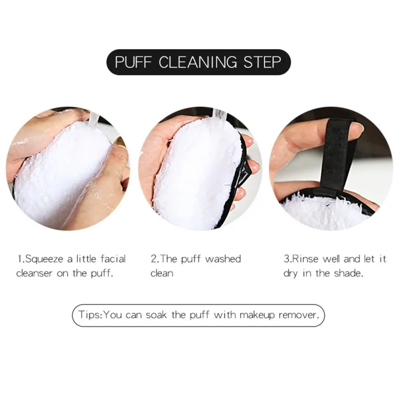 New Arrival Soft Comfortable Dry And Wet Dual-use Cosmetic Makeup Puff 5pcs Lazy Powder Puff