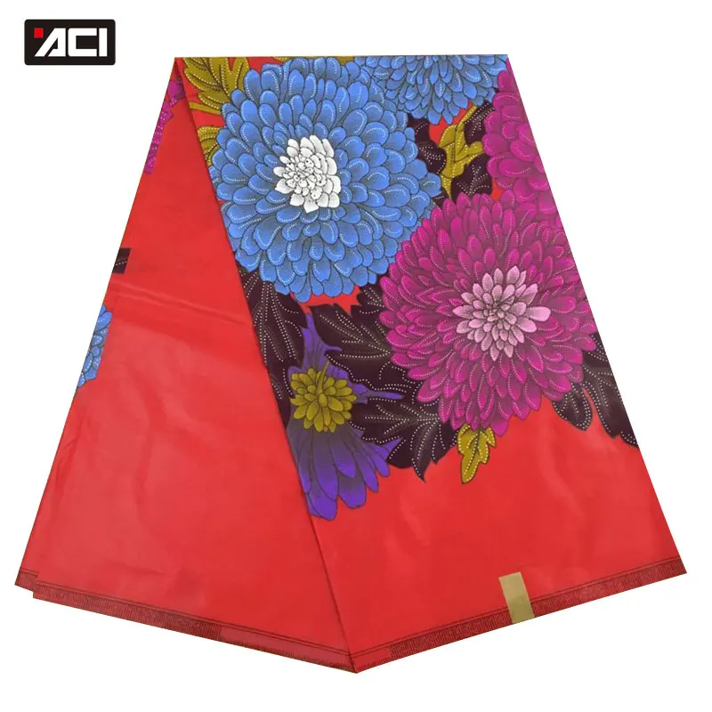 

ACI Newest Ankara African Wax Print Fabric Cotton Material 6 Yards Nigeria Wax Tissu Africain Java Print Fabric For Women Dress